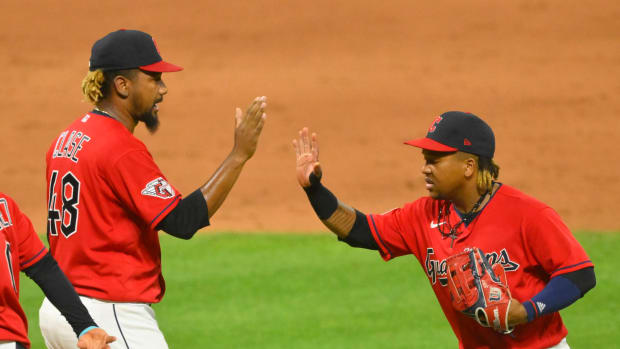 Emmanuel Clase and Jose Ramirez Jul 11 2022